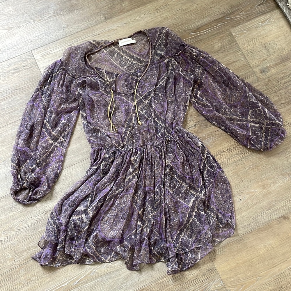 Zimmerman mini silk dress
